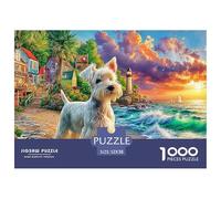 Yorkie Dreams 1000 Piece Jigsaw Puzzles Suitable for Decompression And Wall Decor Birthday Gifts Challenge Toy Gifts for Adults And Kids 52x38cm/1000pcs