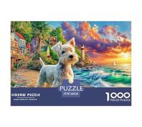 Yorkie Dreams 1000 Puzzles Adults Puzzle Adults Puzzle Gifts Birthday Unique Gifts Challenge High Difficulty 38x26cm/1000pcs