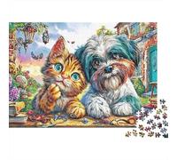 Yorkie Dreams Jigsaw Puzzle - 300 Piece Beautiful Pictures Brain Game, Relaxing Challenge & Premium Home Décor (For Everyone 12+)