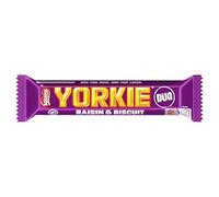 Yorkie Duo Raisin & Biscuit Chocolate Bar - Chunky & Substantial, 66g | Multipack of 24