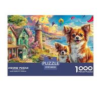 Yorkie GardenMaster-Level Jigsaw Puzzles for Adults Embark on A 1000-Piece Advanced And Challenging Puzzle Games Journey - Positioned As The Ultimate Gift Jigsaw Puzzles for Adults And Kids Age 12 Ye