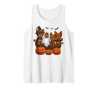 Yorkie Halloween Funny Yorkshire Terrier Dog Trick or Treat Tank Top