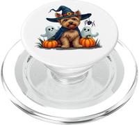 Yorkie, Halloween, Yorkshire Terrier, Witch's Hat PopSockets PopGrip for MagSafe