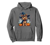 Yorkie, Halloween, Yorkshire Terrier, Witch's Hat Pullover Hoodie