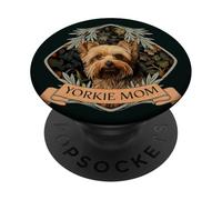 Yorkie Mom Cute Vintage Yorkshire Terrier PopSockets Adhesive PopGrip