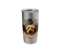 Yorkie Mom Cute Vintage Yorkshire Terrier Stainless Steel Insulated Tumbler