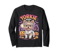 Yorkie Mummy Halloween Costume Dog Owner Yorkshire Terrier Long Sleeve T-Shirt