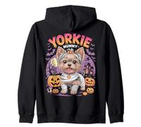 Yorkie Mummy Halloween Costume Dog Owner Yorkshire Terrier Zip Hoodie