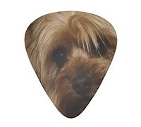 Yorkie Puppy Thin Medium And Heavy Gauge Guitar Picks For Bass Electric Acoustic Guitars (12 Count)