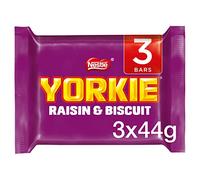 Yorkie Raisin & Biscuit Chocolate Bar 3 Pack Multipack 132g