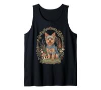 Yorkie Wildflower Cottagecore Aesthetic Tank Top
