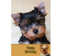Yorkie/Yorkshire Terrier Birthday Card