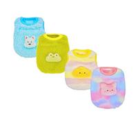 YorkieGogo 4-Piece Tiny Pet Clothes, Candy Colored Plush Sweater Shirts for Newborn/Teacup Cats & Dogs (e.g., Chihuahuas, Yorkies), Bunnies, and Other Small Animals/Little Monsters (Gradient, XXS)