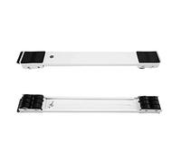 YORKING 2PCS Appliance Rollers Adjustable Furniture Moving Roller Wheels Universal Easy Move Heavy Duty Washing Machine Rollers Portable Washer Dryer Fridge Mobile Rolling Base ( White)