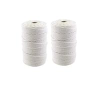 YORKING 2PCS Macrame Cord 3mmx200m Butchers Cooking String Twine Natural Cotton Kitchen Butchers Threads for Tying Meat Making Sausage DIY Knitting Crafts Beige