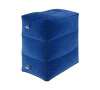 YORKING Inflatable Foot Rest Pillow for Plane 3 Layers Adjustable Heights Leg Rest Cushion Toddler Airplane Travel Essentials Multifunctional Airplane Foot Rest for Office Home Travel Navy Blue