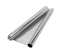 YORKING One-Way Mirror Film - Silver Mirror Glass Film Privacy Sunscreen Window Sticker - Heat Insulation - 99% UV Protection - Adhesive-Free Self-Adhesive - 1M*50CM