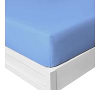 Yorkshire Bedding 25 Cm Fitted Bed Sheets - Super Soft Deep Fitted Sheet Brushed Microfibre Anti Wrinkle Bedsheet Breathable & Fade Resistant (Sky Blue, Single)