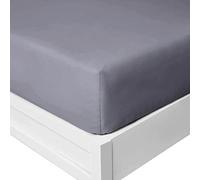 Yorkshire Bedding 25 Cm Fitted Bed Sheets - Super Soft Deep Fitted Sheet Brushed Microfibre Anti Wrinkle Bedsheet Breathable & Fade Resistant (Charcoal, Double)