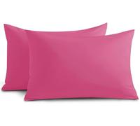 Yorkshire Bedding Pink Pillow Cases 4 Pack 100% Soft Brushed Microfiber Hypoallergenic Pillowcases with Envelope Closure - Fade & Stain Resistant Housewife Pillow Covers (50 X 75 Cm)