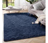 Yorkshire Bedding Rugs Living Room 80x150 cm Fluffy Shaggy Navy Area Rugs for Bedroom 450 GSM Non-Slip Super Soft Bedside Rug Non-Shedding with 1.4 Inches Pile Height for Runner Lounge Kids Room