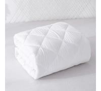 YORKSHIRE BEDDING Single Mattress Protector Quilted Microfiber 30 Cm Extra Deep Anti-Allergy Fitted Mattress Cover (92 x 193 Cm) (White, Single (92 x 190 cm))