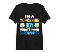 Yorkshire Boy Whats Your Superpower Yorkshire Day Rose Flag Premium T-Shirt