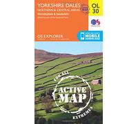 Yorkshire Dales Northern & Central: (OS Explorer Active Map OL30 August 2016 ed)