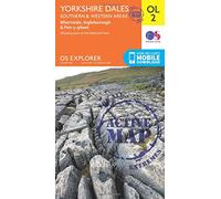 Explorer Active Ol2 Yorkshire Dales - Southern & Western Areas Map With Digital Version - Green, Green One Size
