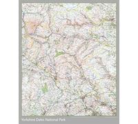 Yorkshire Dales National Park Map - Size 125 x 154 cm