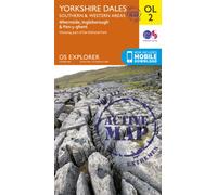 Explorer Active Ol2 Yorkshire Dales - Southern & Western Areas Map With Digital Version - Green, Green One Size