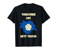 Yorkshire Day Rose, County Outline, 2023, Reyt Proud, T-Shirt