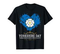 Yorkshire Day Rose Flag Idea For Kids & Northern England T-Shirt
