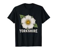 Yorkshire Day White Rose County England UK Flag T-Shirt