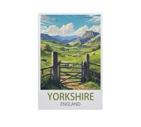 Yorkshire England,Puzzle 1000 Pieces Wood Puzzle Adult Children'S Educational Toy Family Decompression Game(75x50cm)-I92