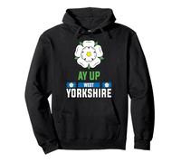 Yorkshire Flag Idea For Women & Ay Up West Yorkshire Saying Pullover Hoodie