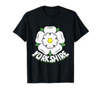 Yorkshire Flag White Rose Happy Yorkshire Day T-Shirt