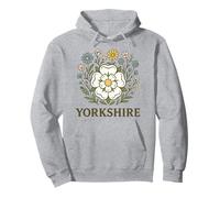 Yorkshire Flower York White Rose Pullover Hoodie