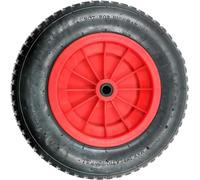 Yorkshire Homeware 14" Pneumatic 3.50-8 Wheelbarrow Wheel Pneumatic Sack Truck Trolley Wheel Puncture Proof Tyre Complete for Garden Trolley Barrow Trailer Truck Red & Black (1)