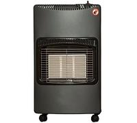 YORKSHIRE HOMEWARE 4.2kw Calor Gas Heater |Portable Cabinet Heaters for Home, Office | Indoor Calor Space Heater with Regulator & Hose | 3 Heating Level Settings | Foldable Design, Black