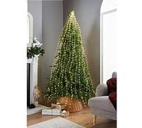 YORKSHIRE HOMEWARE 672 LED Christmas tree Lights | Sparkle Cascading Micro Tree Lights | Xmas Decorations Indoor Outdoor | Home Garden Indoor Xmas Lighting Ornament Fairy Lights (Warm White)