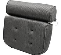 YORKSHIRE HOMEWARE Bath Pillows for Head and Neck | Spa Bath Pillow for Shoulder and Back Support | Non-Slip, Extra Thick, Soft and Large Pillows | Ultimate Relaxation Pillow Fits Any tub (Grey)
