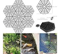 Yorkshire Homeware Interlocking Connectable Pond & Fish Black Guard Protector Plastic Floating Net Rings Protective Covers Net Protector Floating Heron Deterrent Protection Guards (Pack Of 20)