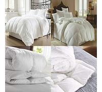 YORKSHIRE HOMEWARE LUXURY WHITE HOTEL QUALITY GOOSE/DUCK FEATHER & DOWN DUVET QUILT (Duck Feather Quilt 15 Tog, Double)