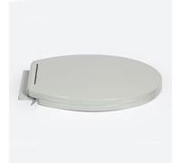 Yorkshire Homeware Quick Close Toilet Seat | Bathroom Seats Oval Shape | Quick Release for Easy Clean Simple Top Fixing | Removable Lid for Easy Assembly, L 41-44cm x W 35cm (Light Grey)