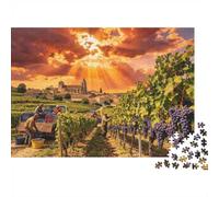 Yorkshire Jigsaw Puzzles 1000Pc Recyclable Material Steam Train Senior Puzzles Impossible Hard Difficult Challenging Educational Game for Men 52x38cm/1000pcs