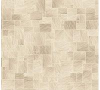 Yorkshire Miniatures Dolls House Floor Tiles, Light Stone, Gloss Card Sheet, Miniature Scene, 1:12 Scale