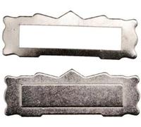 Yorkshire Miniatures Silver Letterbox, Metal, 1:12 Scale, Miniature Doll House Door Accessory