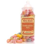 Yorkshire Mix Sweets in Jar Retro Sweets Gift Jar Classic Sweets Nostalgic Birthday Present Secret Santa Gift Father's Day Present