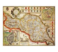 Yorkshire North & East Riding Historical Map 400 Piece Jigsaw Puzzle